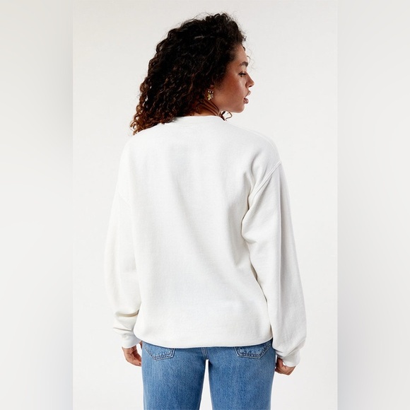 Women’s Golden Hour Caribbean Sea Crew Neck Sweatshirt in Color Cream Size XS/S - Picture 4 of 4